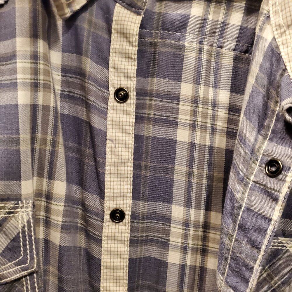 BKE Men's Big & Tall Y2K Classic button down (Pearl snaps) Western XXL - Picture 7 of 8